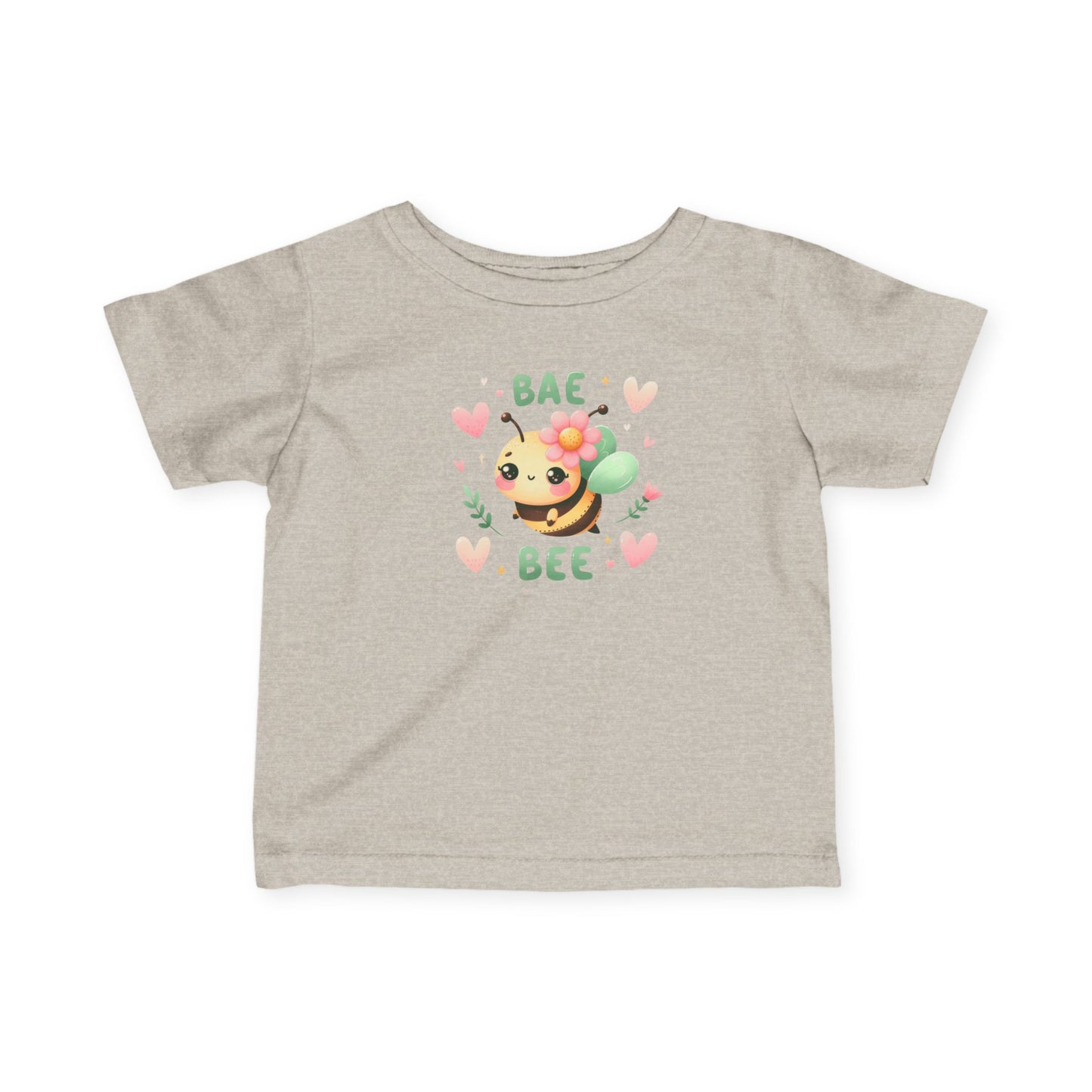 Infant Tee — "Bae Bee" Cute Cartoon Bee Baby Shirt (Valentine's/Newborn Gift)