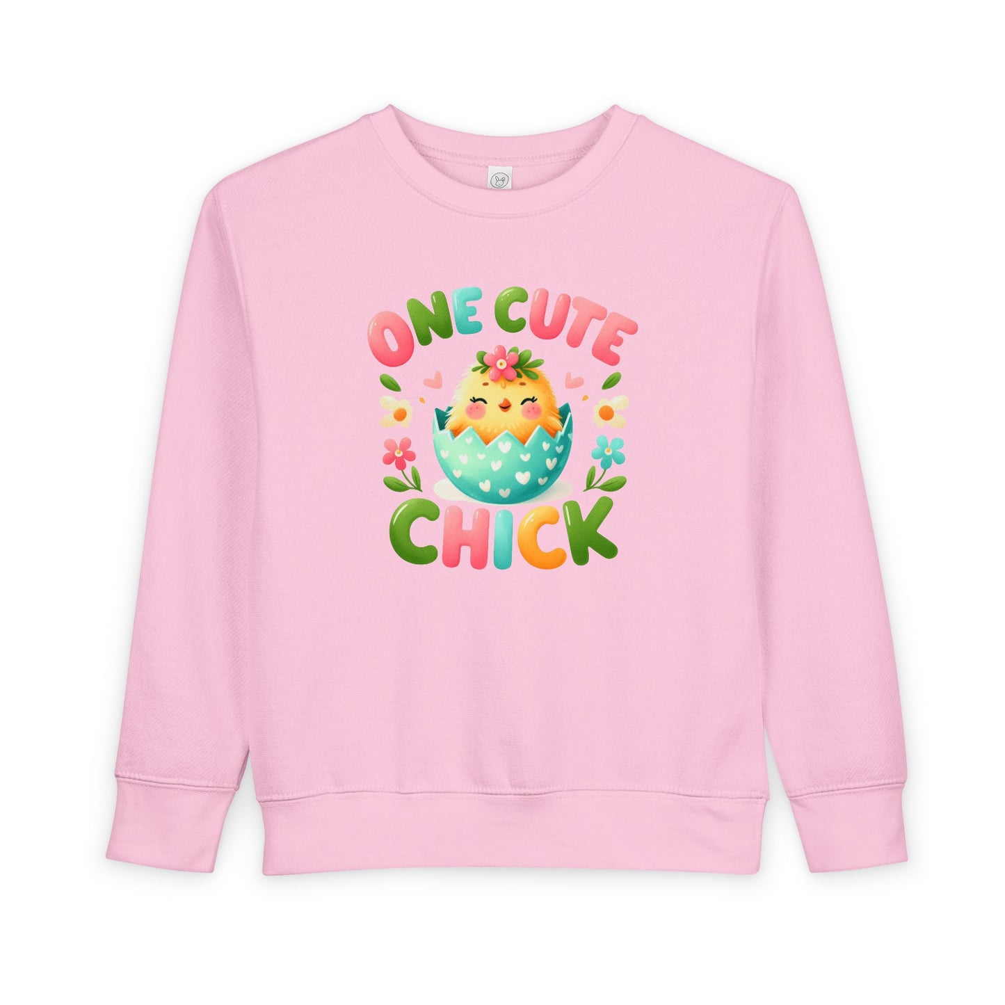 Toddler Sweatshirt - "One Cute Chick" Easter Chick Pullover for Babies & Toddlers