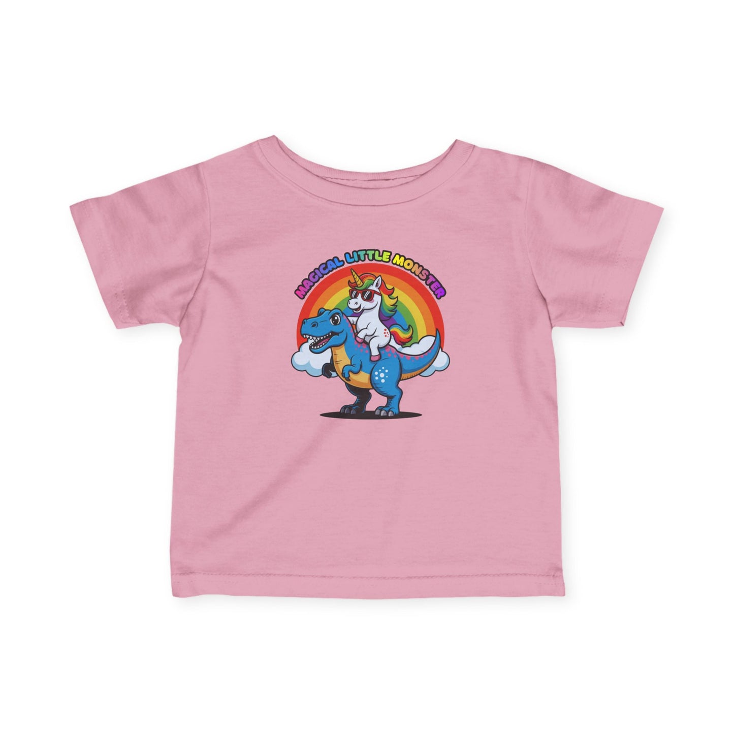 Infant Tee — 'Magical Little Monster' Unicorn Dinosaur Rainbow Baby Shirt