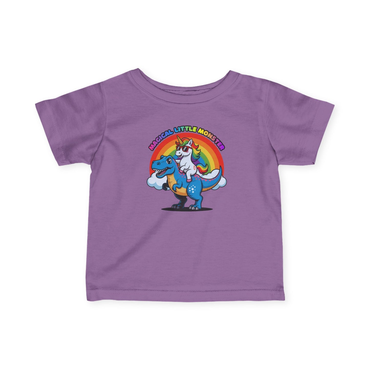 Infant Tee — 'Magical Little Monster' Unicorn Dinosaur Rainbow Baby Shirt