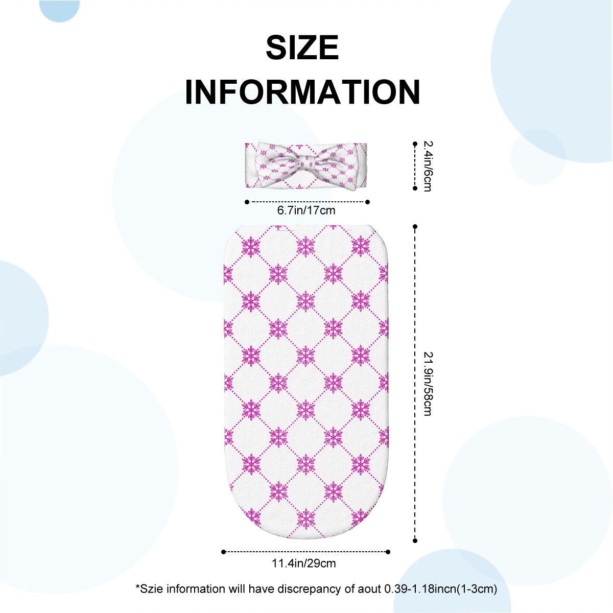 Baby Swaddle Sack with Baby Headbands