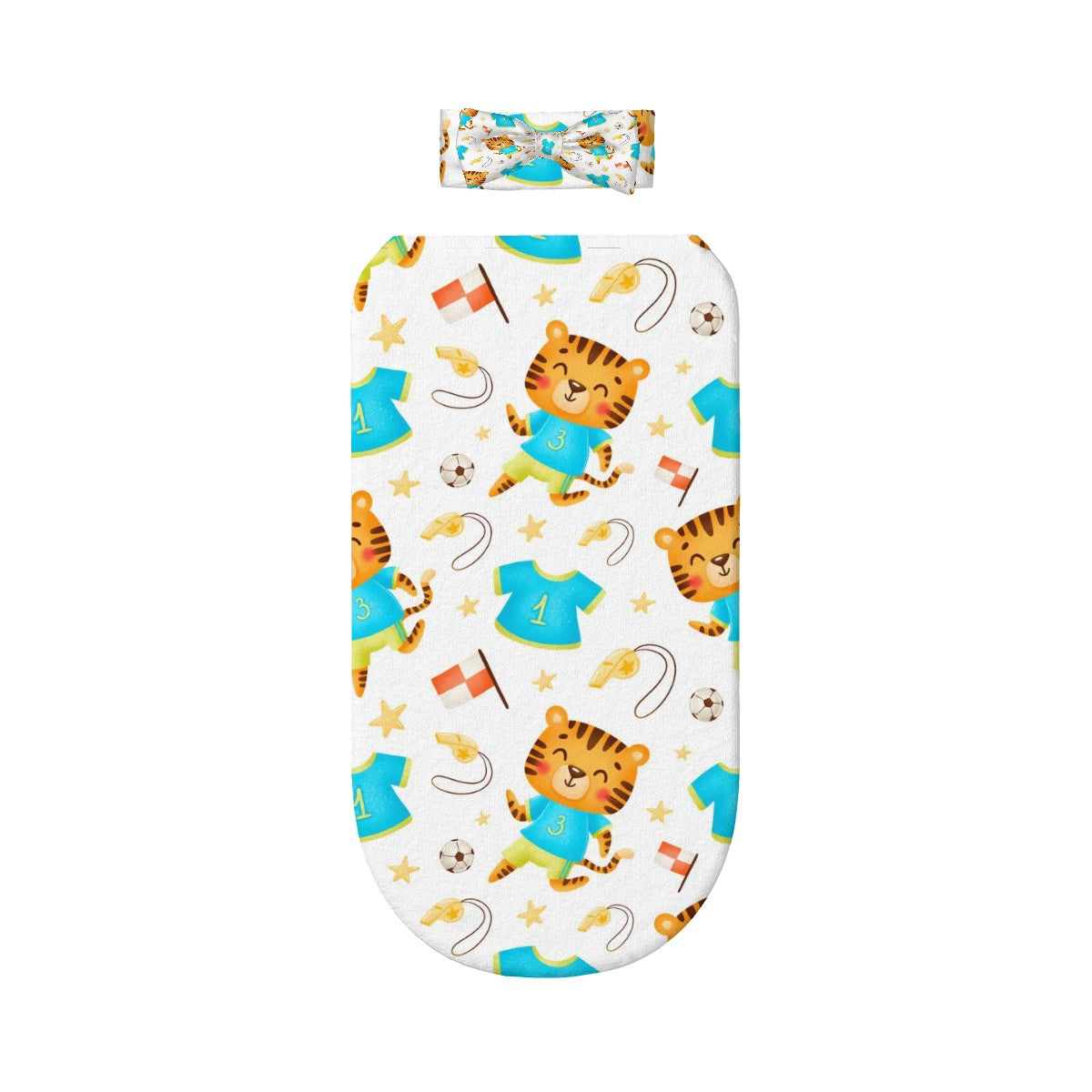 Baby Swaddle Sack with Baby Headbands