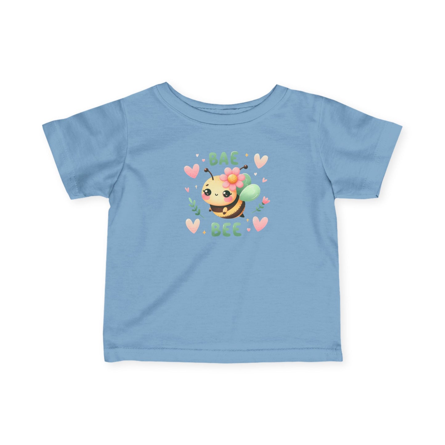 Infant Tee — "Bae Bee" Cute Cartoon Bee Baby Shirt (Valentine's/Newborn Gift)