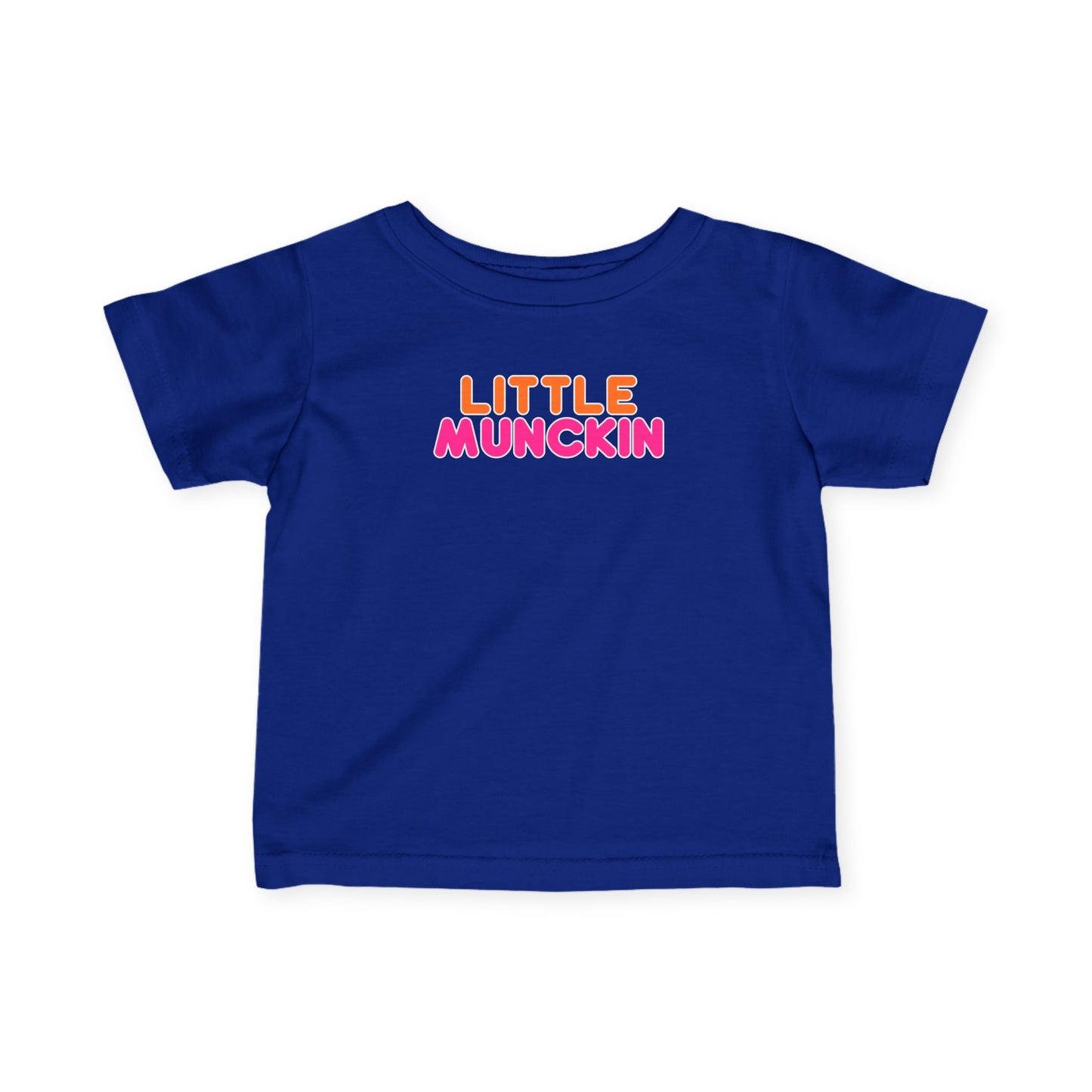 Infant Tee — "Little MuncKin" Colorblock Baby Shirt