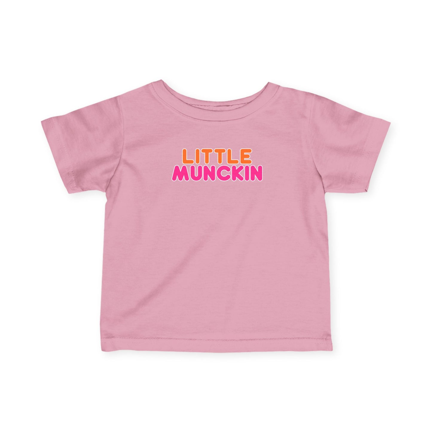 Infant Tee — "Little MuncKin" Colorblock Baby Shirt