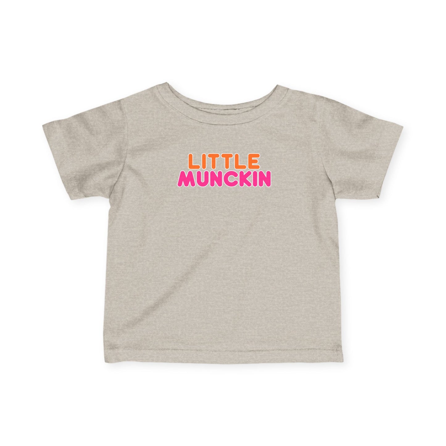 Infant Tee — "Little MuncKin" Colorblock Baby Shirt