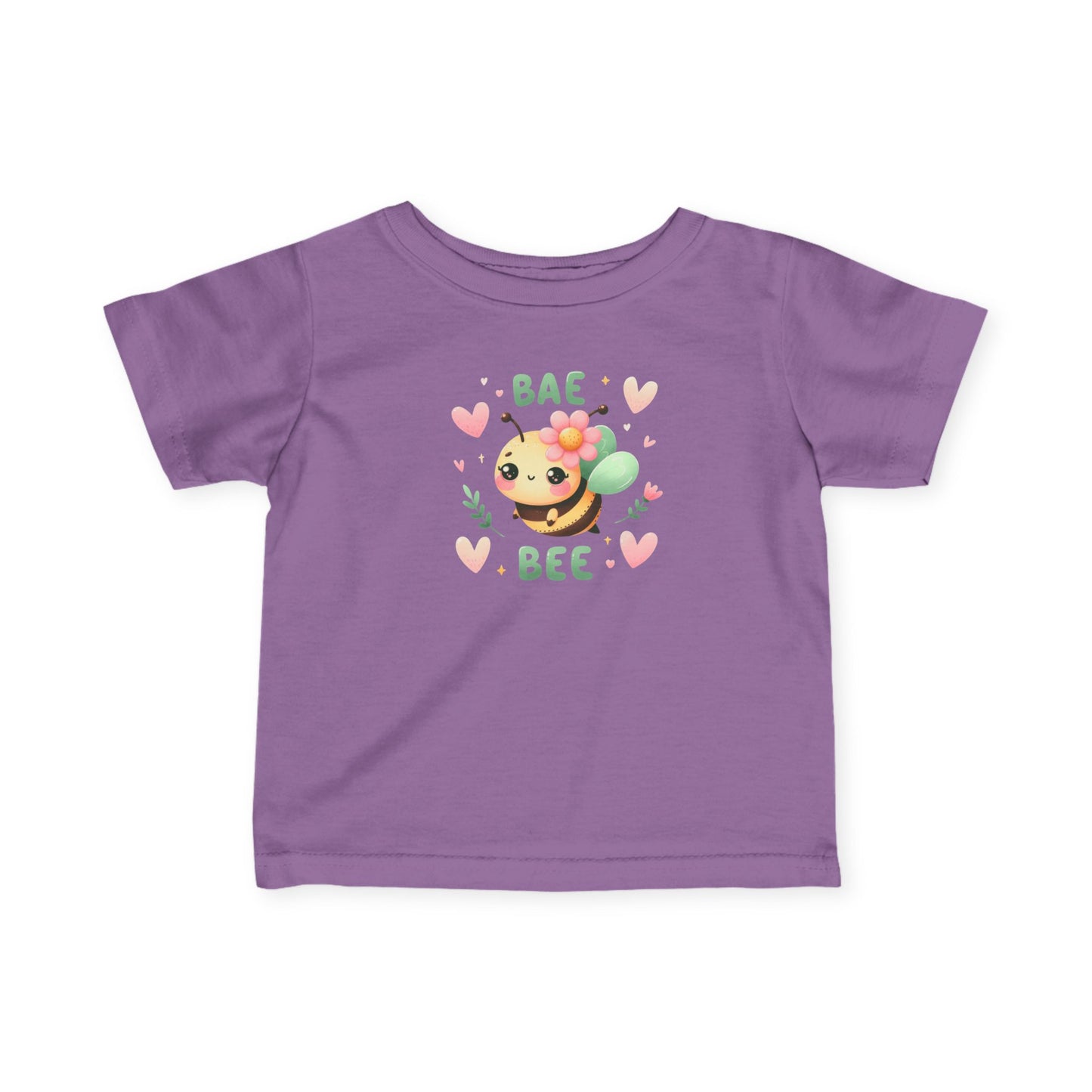 Infant Tee — "Bae Bee" Cute Cartoon Bee Baby Shirt (Valentine's/Newborn Gift)