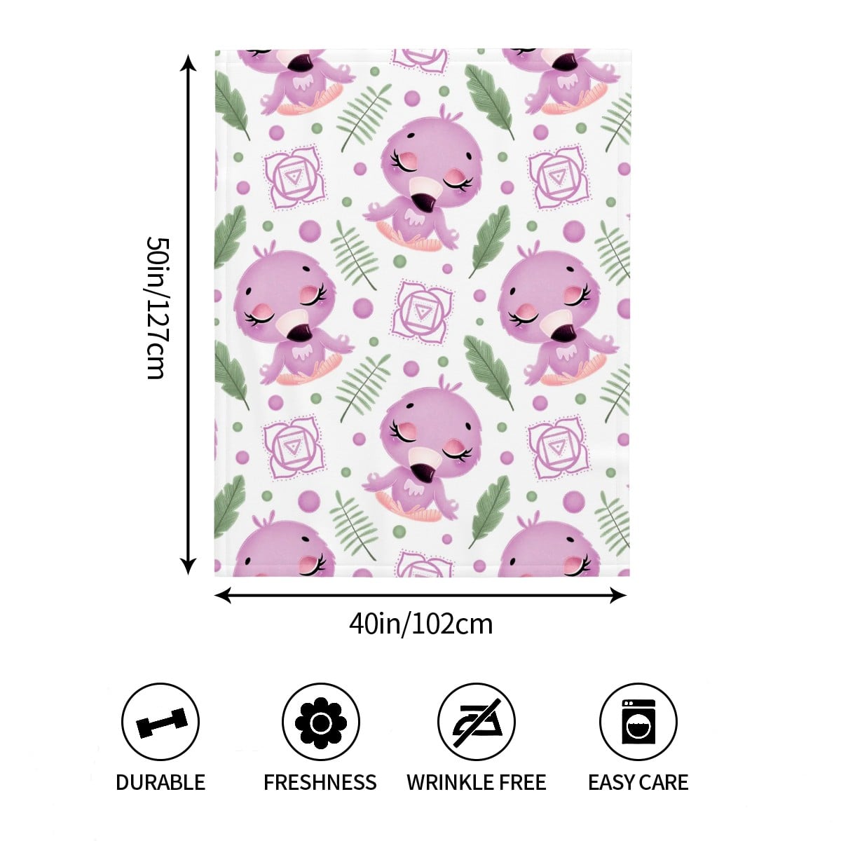Flamingo Nursery Blanket – Soft Baby Blanket 40x50