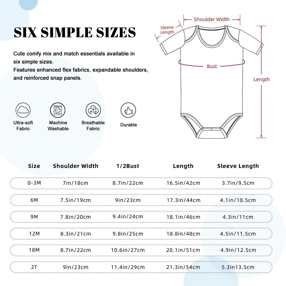 Short Sleeve Onesie Customized Services