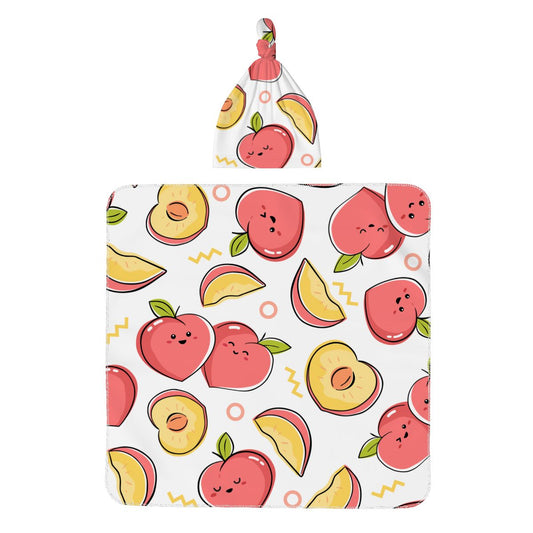 Baby Swaddle Blanket & Beanie Hat Set