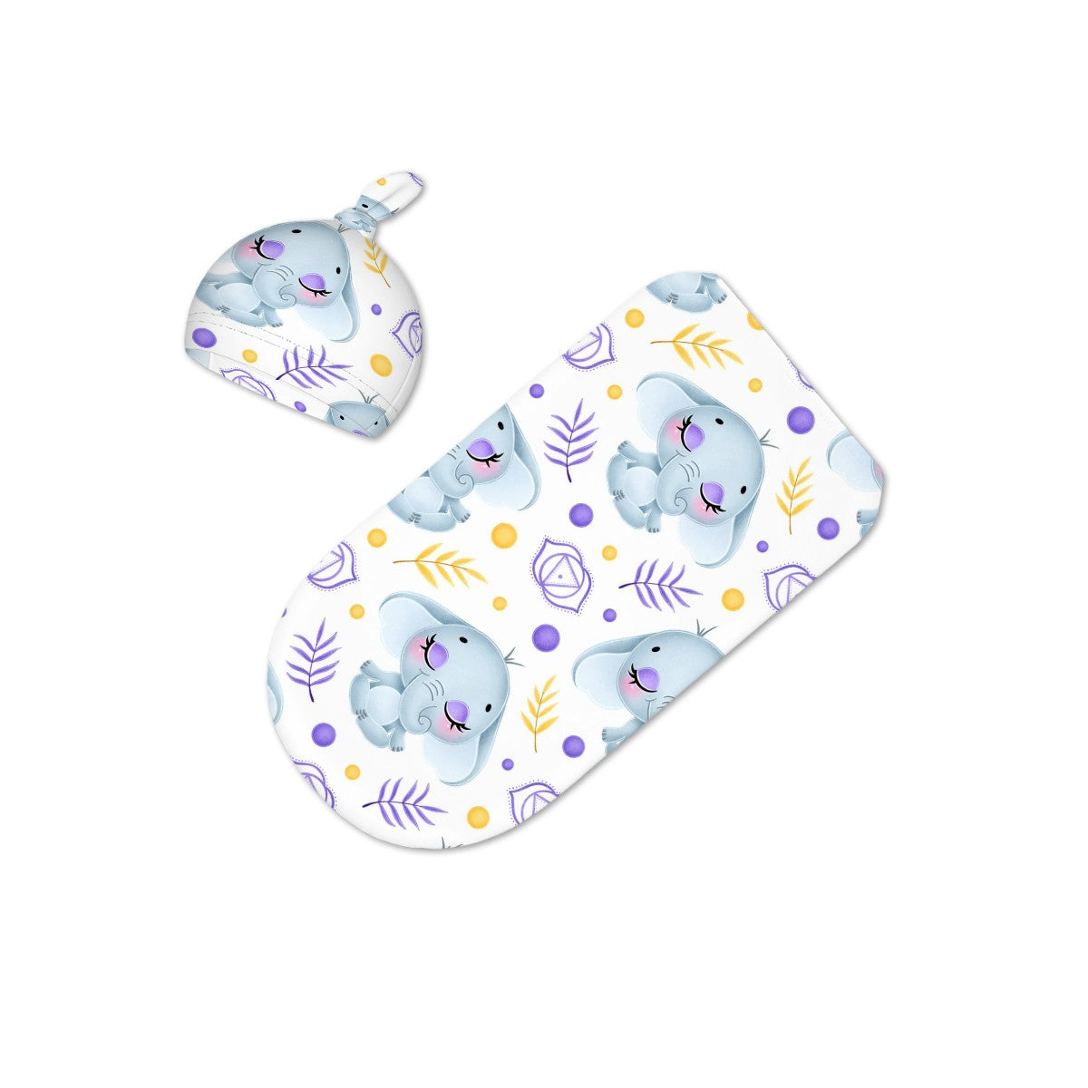 Baby Swaddle Blanket Elephant
